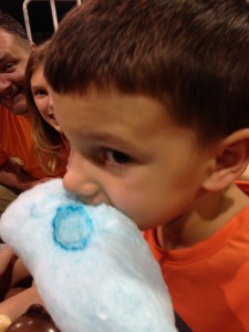 Eli loves HIS cotton candy :)